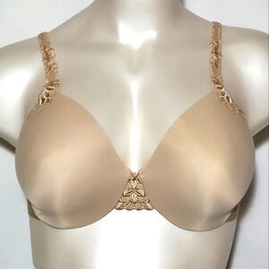 34D Lilyette 963 Every Bit Invisible Smooth Underwire Bra‎ Nude